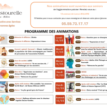 Programme des animations de la Pastourelle du 3 au 15 mars