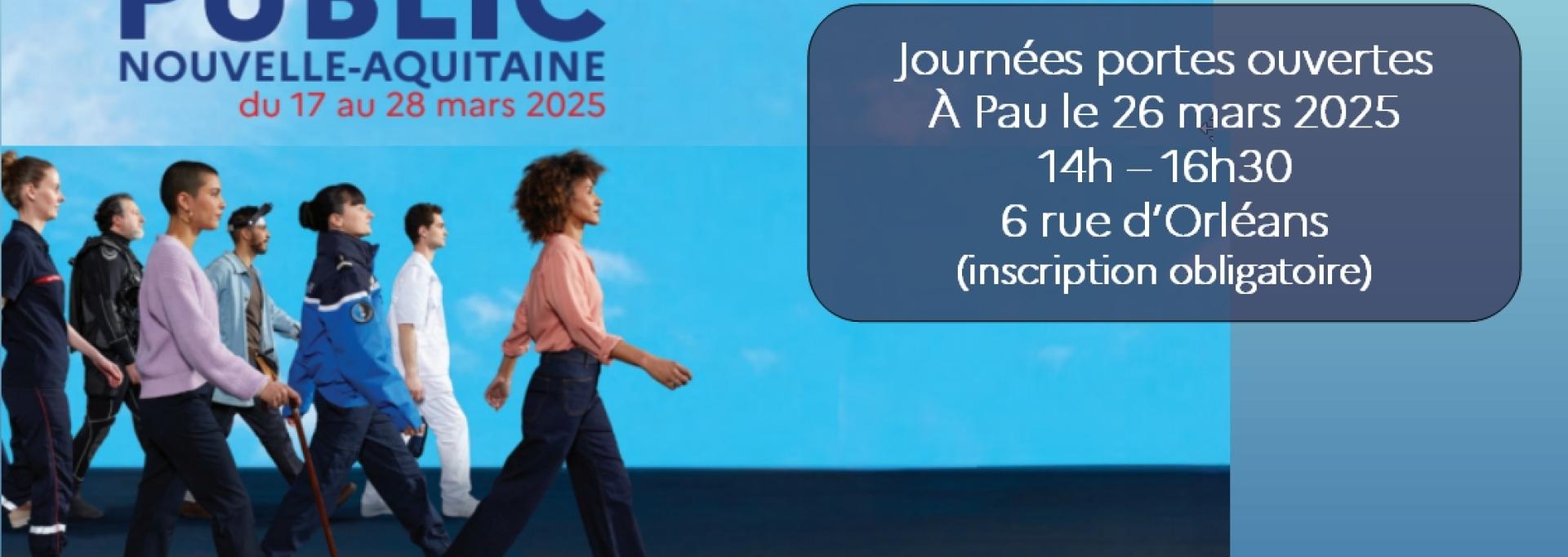 Journées portes ouvertes à Pau le 26 mars 2025 de 14h à 16h30 au 6 rue d’Orléans (inscription obligatoire)