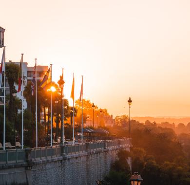 Lever de soleil sur le Boulevard des Pyrénées 