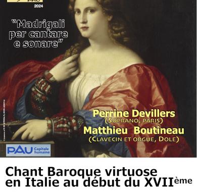 Chant Baroque en Italie au XVII°