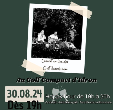 Concert des Craft Beards Men au Golf Compact d'Idron