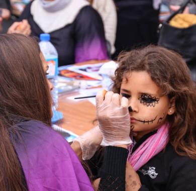 Halloween dans le centre-ville