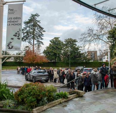 Le palais Beaumont lors des idées mènent le monde 