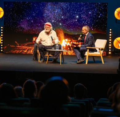 Daniel Herrero lors de sa conférence aux Idées mènent le Monde