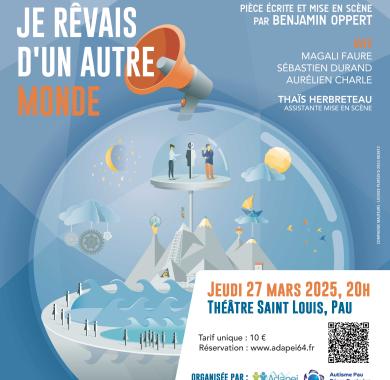 Pièce de théâtre "Je rêvais d'un autre monde", jeudi 27 mars au théâtre Saint Louis", 