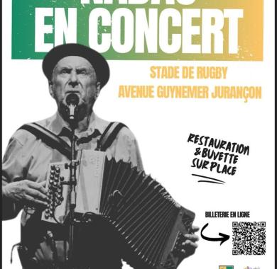 Concert Nadau stade de rugby Jurancon 28/06/2025