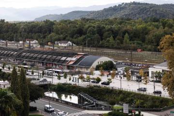 Le Pôle d'Echanges Multimodal vue du Boulevard des Pyrénées