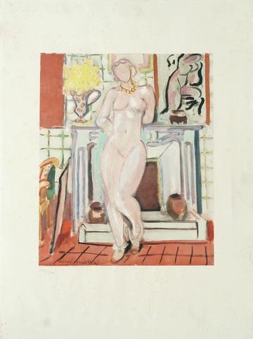 Henri Matisse, Nu dans un intérieur, gravure en couleur sur papier, XXe siècle