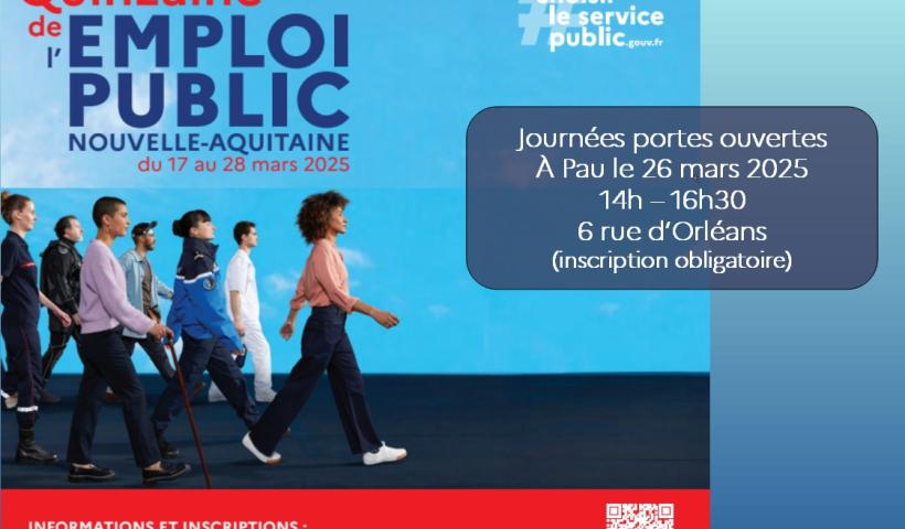 Journées portes ouvertes à Pau le 26 mars 2025 de 14h à 16h30 au 6 rue d’Orléans (inscription obligatoire)